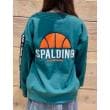 ライトオン(Right-on)のSPALDING(スポルディング)刺繍ロゴスウェット グリーン(0035)