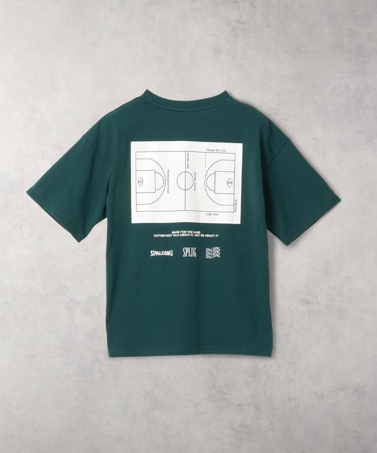 ライトオン(Right-on)のSPALDING(スポルディング)コートプリント半袖Tシャツ6