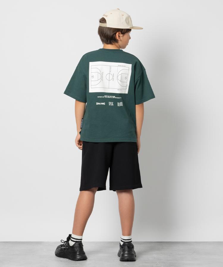 ライトオン(Right-on)のSPALDING(スポルディング)コートプリント半袖Tシャツ9