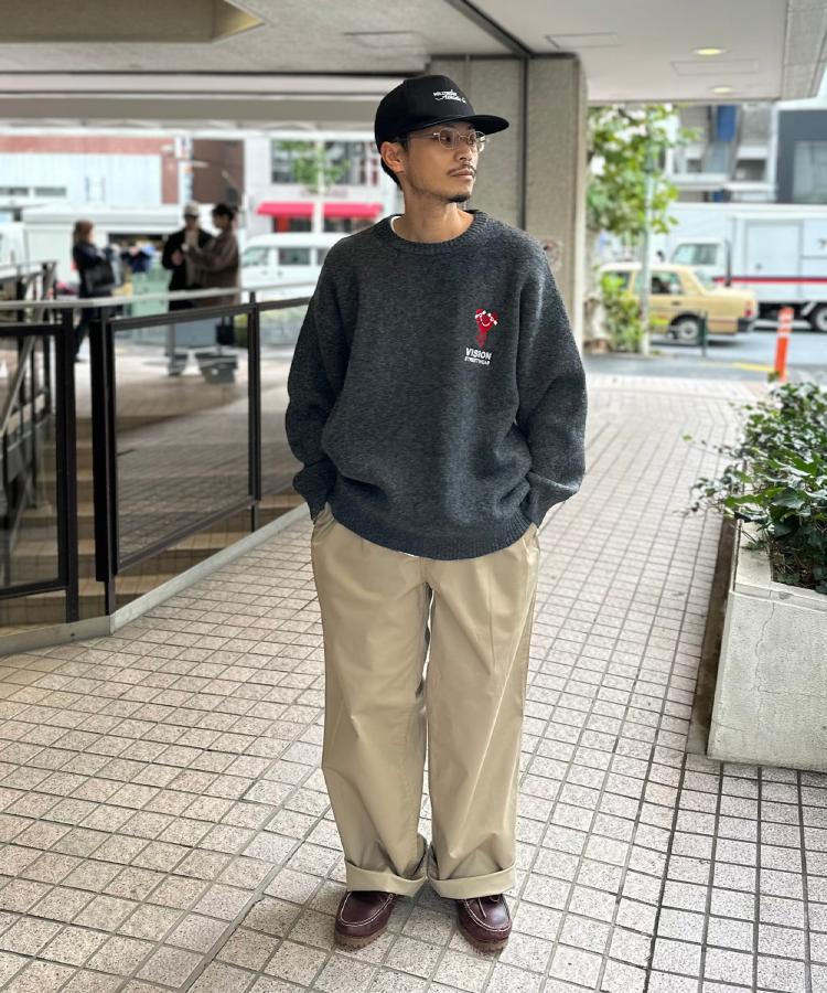ライトオン(Right-on)のVISION STREET WEAR(ヴィジョンストリートウェア)ダブルジャカードニット1