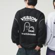 ライトオン(Right-on)のVISION STREET WEAR(ヴィジョンストリートウェア)【WEB限定】チェーン刺繍ゴーススウェット ブラック(0099)