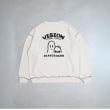 ライトオン(Right-on)のVISION STREET WEAR(ヴィジョンストリートウェア)【WEB限定】チェーン刺繍ゴーススウェット ホワイト(0090)