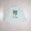 ライトオン(Right-on)のVISION STREET WEAR(ヴィジョンストリートウェア)【WEB限定】ゴースト刺繍シャツ ライム(0031)