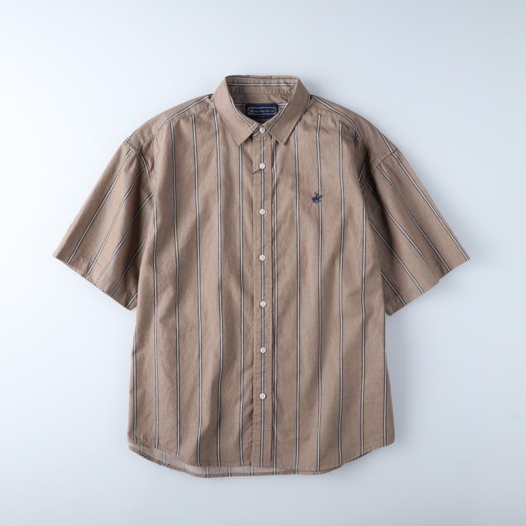 ライトオン(Right-on)のBEVERLY HILLS POLO CLUB(ビバリーヒルズポロクラブ)ビーチツイル半袖シャツ カジュアルシャツ