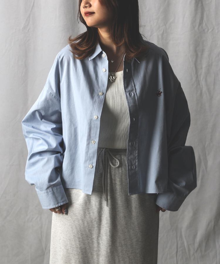 ライトオン(Right-on)のBEVERLY HILLS POLO CLUB(ビバリーヒルズポロクラブ)【限定展開】クロップド丈シャツ2