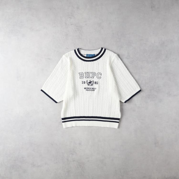 ライトオン(Right-on)のBEVERLY HILLS POLO CLUB(ビバリーヒルズポロクラブ)【限定展開】刺繍ニット ニット/セーター