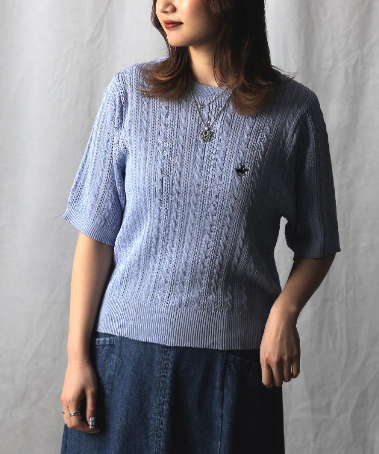 ライトオン(Right-on)のBEVERLY HILLS POLO CLUB(ビバリーヒルズポロクラブ)【限定展開】ワンポイントニット3