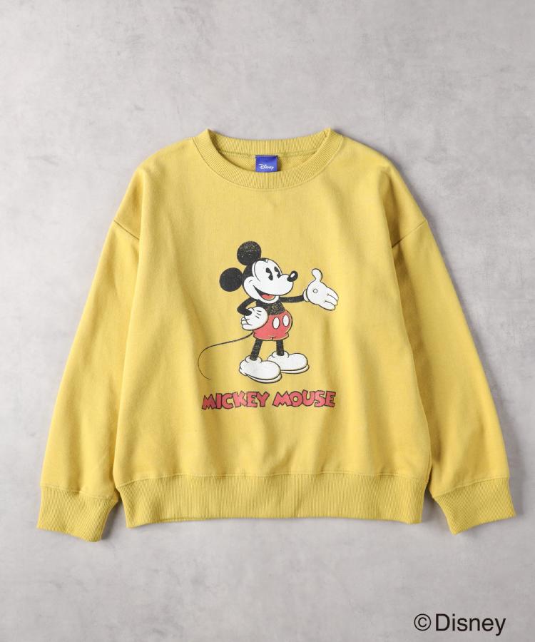 ライトオン(Right-on)のDISNEY(ディズニー)プリントスウェット イエロー(0055)