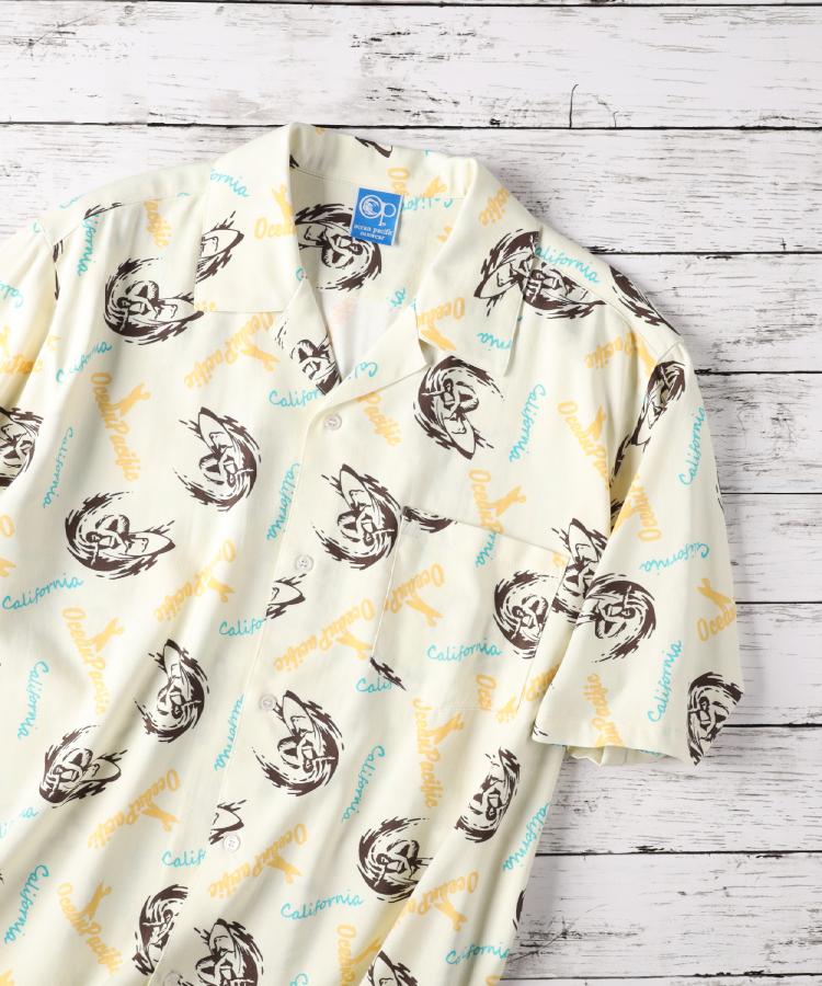 ライトオン(Right-on)のOCEAN PACIFIC(オーシャンパシフィック)総柄プリントシャツ8