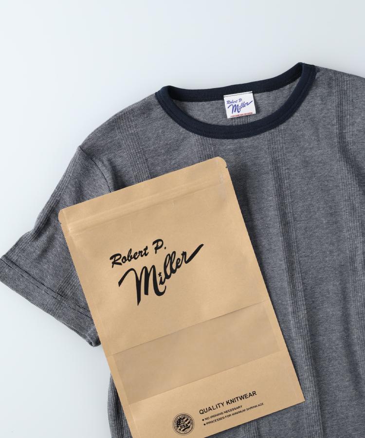 ライトオン(Right-on)のMiller(ミラー)パネルリブTシャツ グレー(1995)