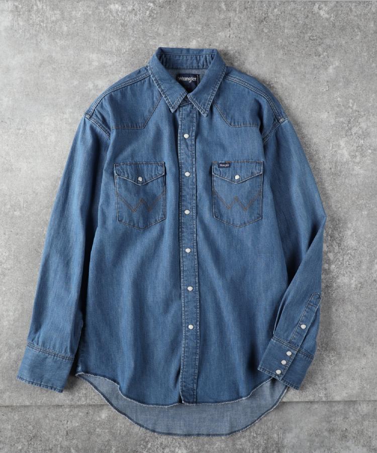 ライトオン(Right-on)のWrangler(ラングラー)127MW ウエスタンデニムシャツ1