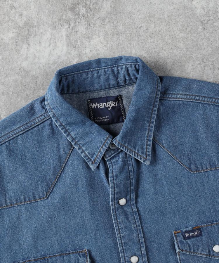ライトオン(Right-on)のWrangler(ラングラー)127MW ウエスタンデニムシャツ4