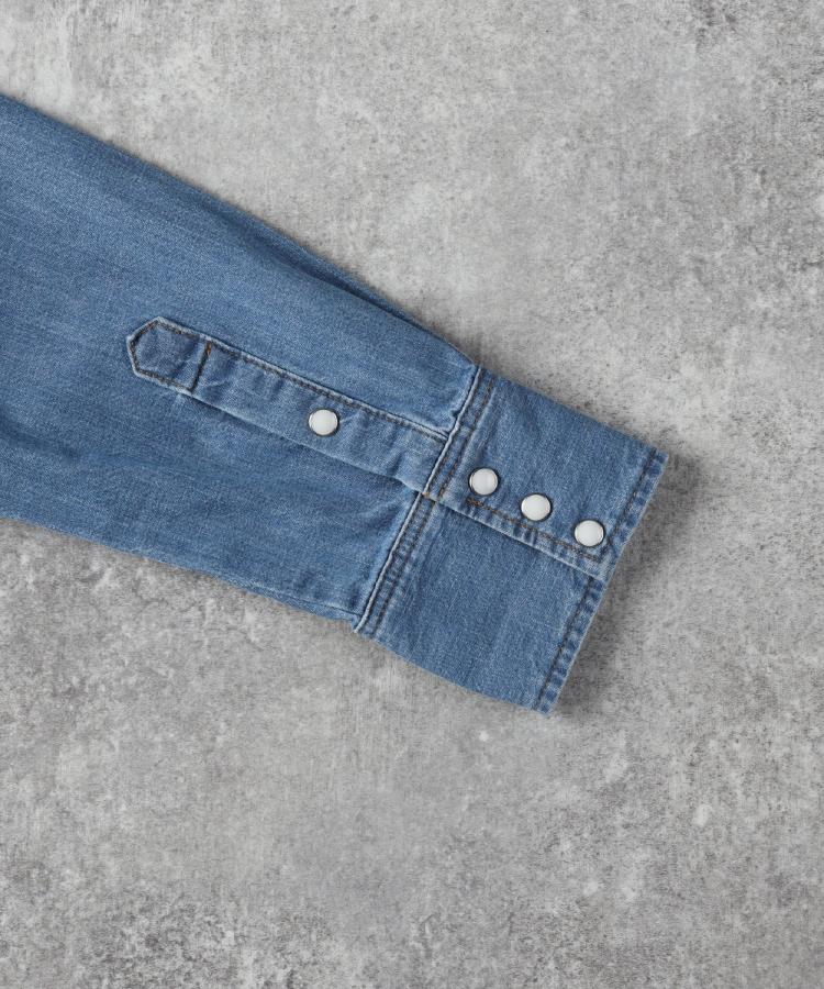 ライトオン(Right-on)のWrangler(ラングラー)127MW ウエスタンデニムシャツ7
