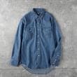 ライトオン(Right-on)のWrangler(ラングラー)127MW ウエスタンデニムシャツ ダークインディゴブルー(0005)