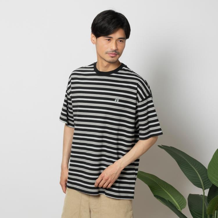 ライトオン(Right-on)のHANG TEN(ハンテン) ボーダー半袖Tシャツ Ｔシャツ
