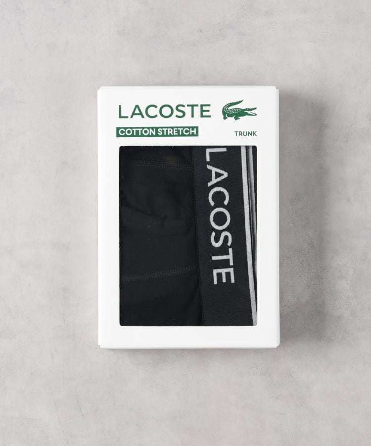 ライトオン(Right-on)のLACOSTE(ラコステ)ムジボクサーパンツ ブラック(0099)