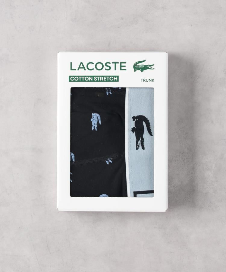 ライトオン(Right-on)のLACOSTE(ラコステ)マルチカラーボクサーパンツ ブラック(0099)