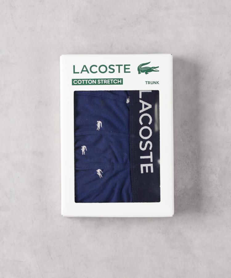 ライトオン(Right-on)のLACOSTE(ラコステ)ドットワニ総柄ボクサーパンツ ネイビー(0019)