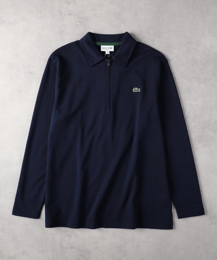 ライトオン(Right-on)のLACOSTE(ラコステ)ハーフジップカットソー ネイビー(0019)
