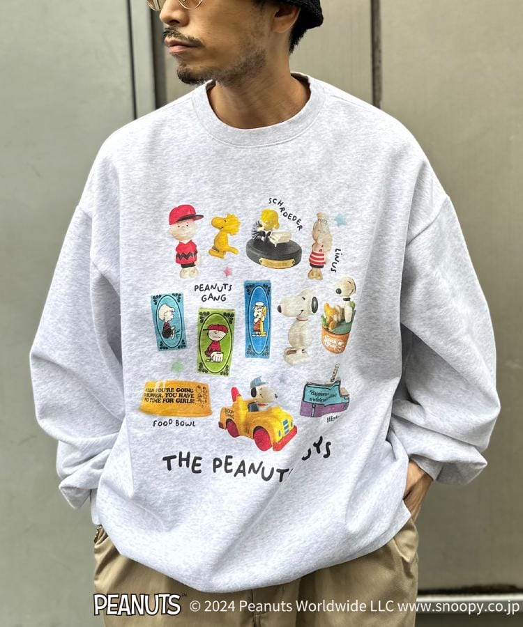 ライトオン(Right-on)のPEANUTS(ピーナッツ)「ＰＥＡＮＵＴＳ」トイプリントスウェット5