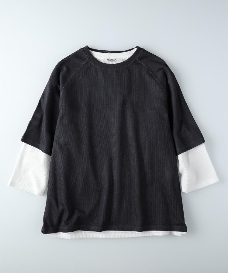 ライトオン(Right-on)のOther(ソノタ)ラグラン7分袖レイヤードTシャツ8