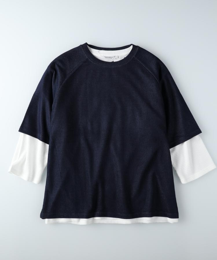 ライトオン(Right-on)のOther(ソノタ)ラグラン7分袖レイヤードTシャツ16
