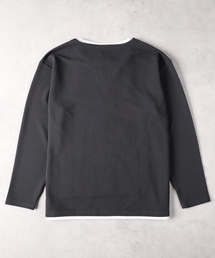 ライトオン(Right-on)のOther(ソノタ)ワッフルジャガードフェイクレイヤード長袖Ｔシャツ1