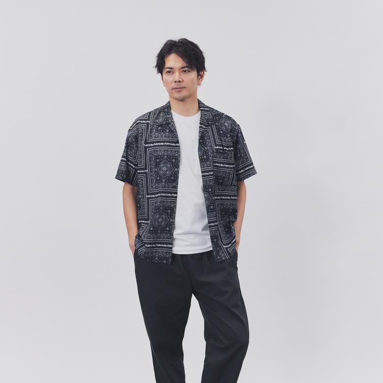 ライトオン(Right-on)のOther(ソノタ)ポリクロス半袖シャツ カジュアルシャツ