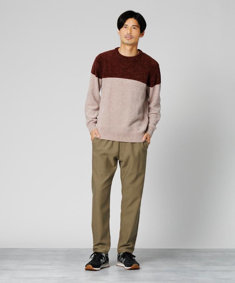 ライトオン(Right-on)のOther(ソノタ)バイカラーモールクルーニット1