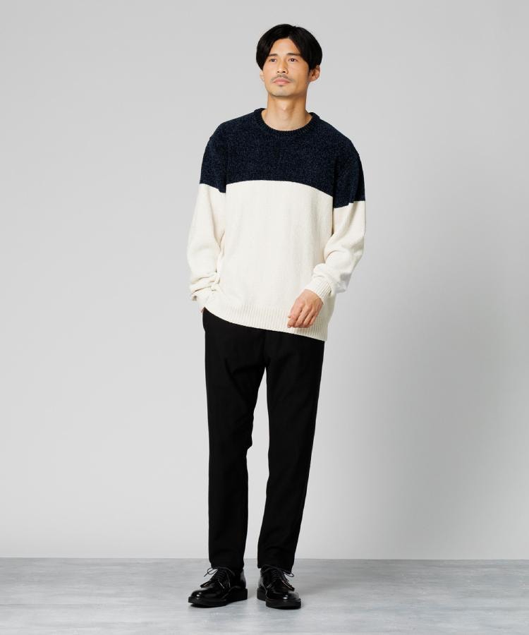 ライトオン(Right-on)のOther(ソノタ)バイカラーモールクルーニット9