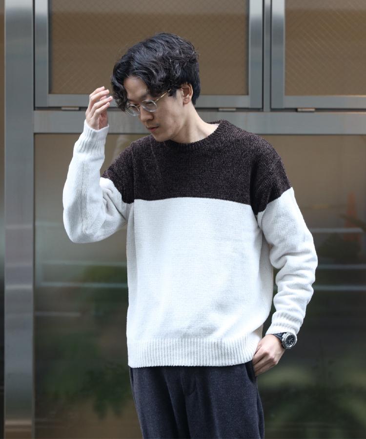 ライトオン(Right-on)のOther(ソノタ)バイカラーモールクルー1
