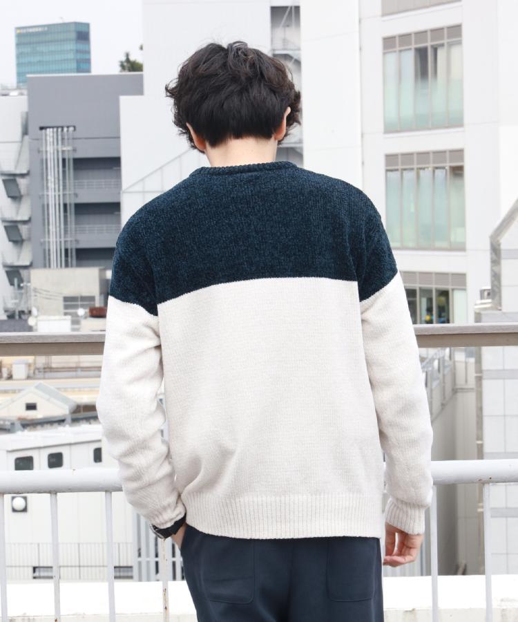 ライトオン(Right-on)のOther(ソノタ)バイカラーモールクルー10