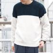ライトオン(Right-on)のOther(ソノタ)バイカラーモールクルー ネイビー(0019)