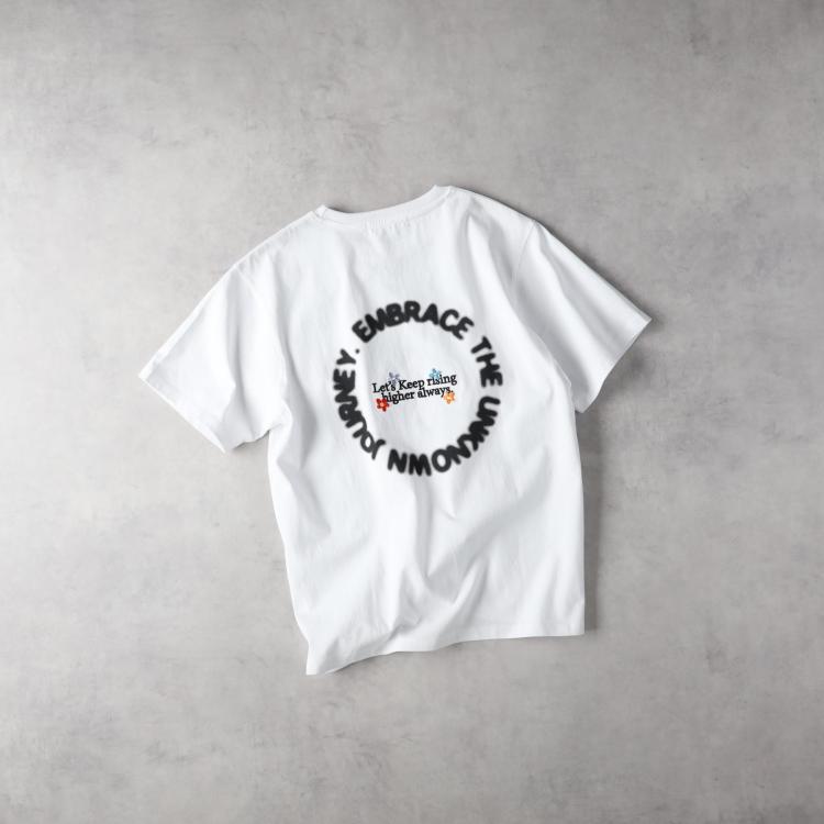 ライトオン(Right-on)のOther(ソノタ)ぼかしプリント＆刺繍Ｔ Ｔシャツ