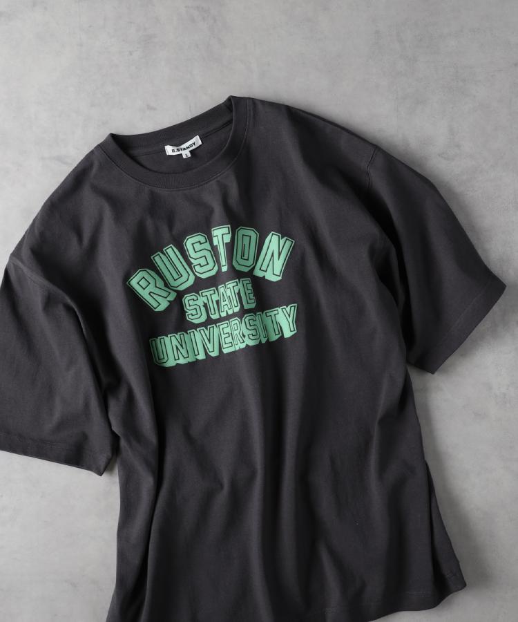 ライトオン(Right-on)のOther(ソノタ)カレッジロゴＴシャツ ブラック(0099)