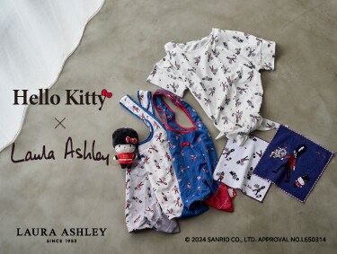 【Hello Kitty×LAURA ASHLEY】ハロー キティ 50th記念コラボ | LAURA ASHLEY（ローラ アシュレイ）