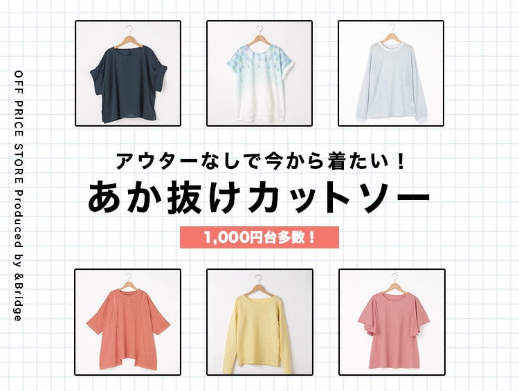 【1,000円台多数！】アウターなしでもお出かけできるようになってきた今から着たい≪あか抜けカットソー≫ | &Bridge（アンドブリッジ）