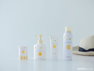 「家族みんなで使えて、使用感も抜群！」。日焼け止め〈サンバス〉シリーズ | one'sterrace（ワンズテラス）