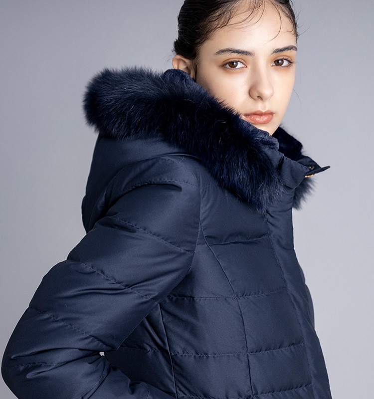 強い雪 INDIVI ダウンジャケット 極暖 48 大きいサイズ 着用感のない美 ...