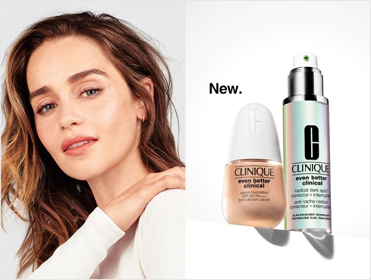 【CLINIQUE】<br>理想のあなたを、肌からつくる。  クリニークは、皮膚科学から生まれた化粧品ブランド。
