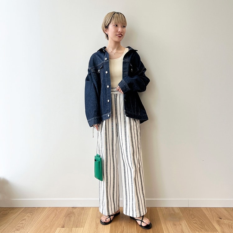 STRIPE PANTS】春から夏へ。気温別ストライプパンツコーデをチェック