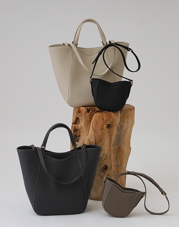 「With tote」 &「With shoulder」