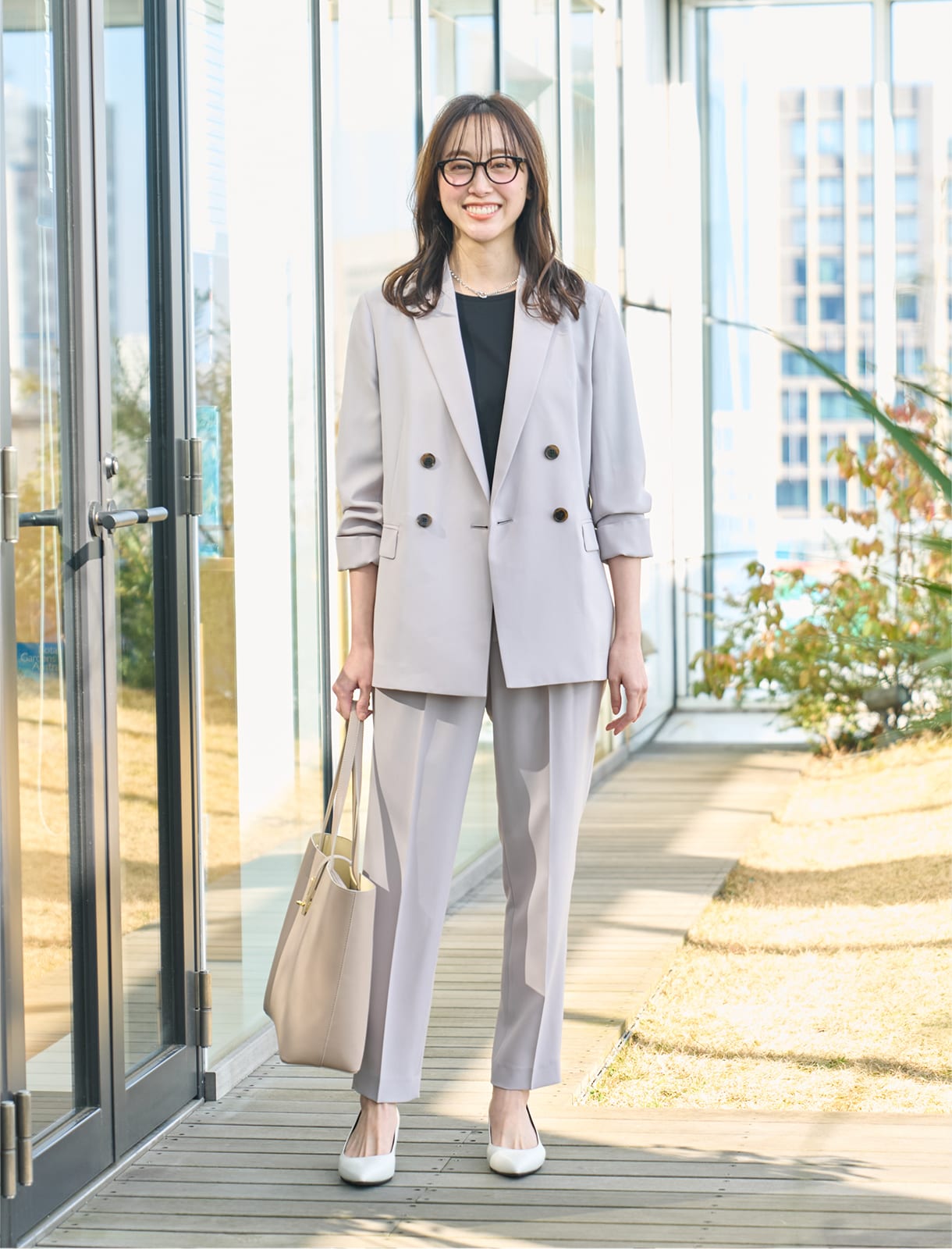 この素材、新感覚！通勤セットアップ 5PIECES」| UNTITLED