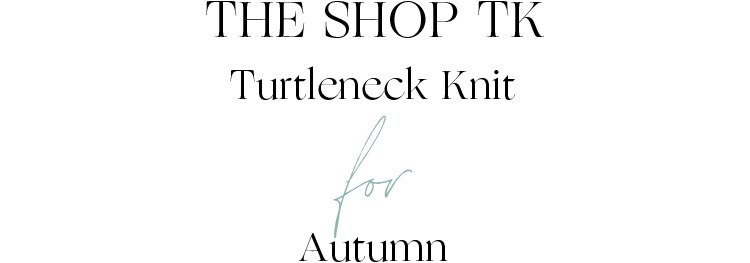 THE SHOP TK Turtleneck Knit for Autumn
