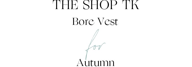 THE SHOP TK Bore Vest for Autumn
