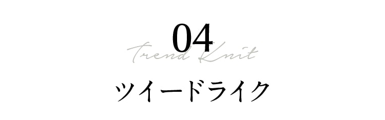 04 Trend Knit ツイードライク