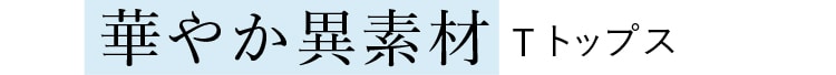 華やか異素材 Tトップス