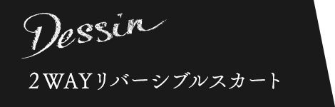 Dessin 2WAYリバーシブルスカート
